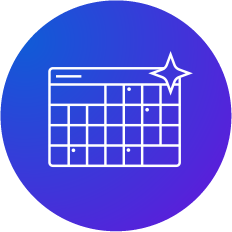 Calendar representing the scheduling capabilities of the Appointment AI product