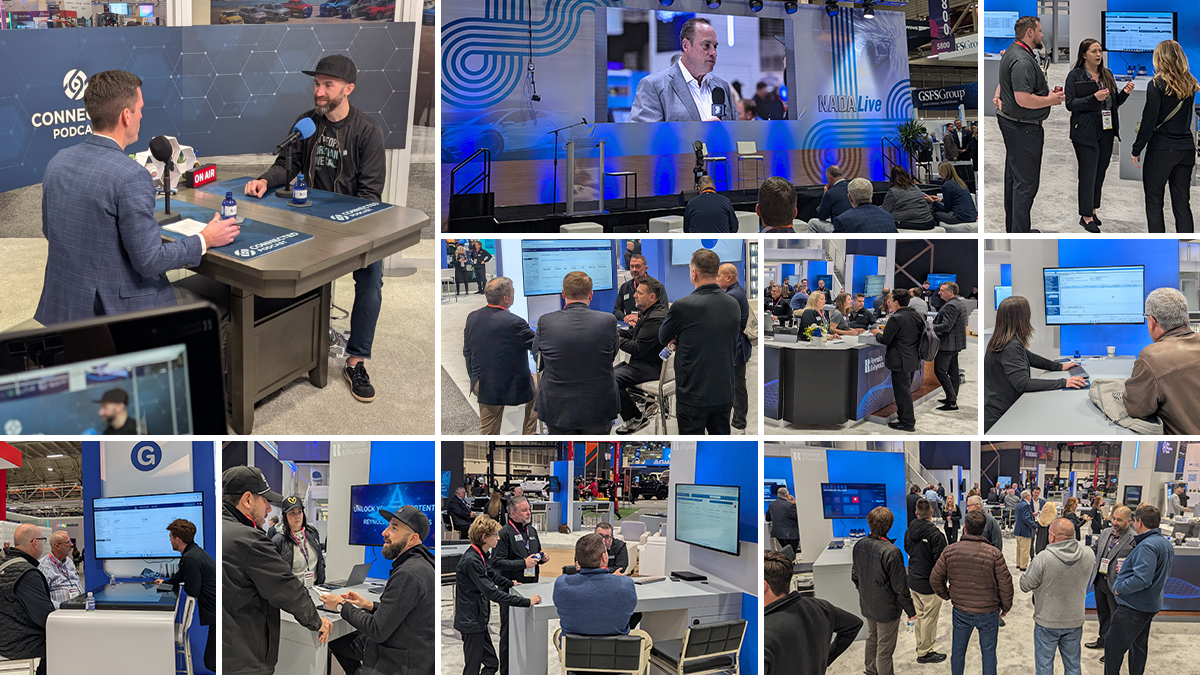 Photo collage of Reynolds and Reynolds top moments at NADA 2025